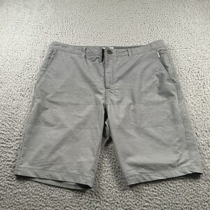 7 Diamonds Shorts Mens 36 Gray 9" Inseam Casual Performance Golf Chino